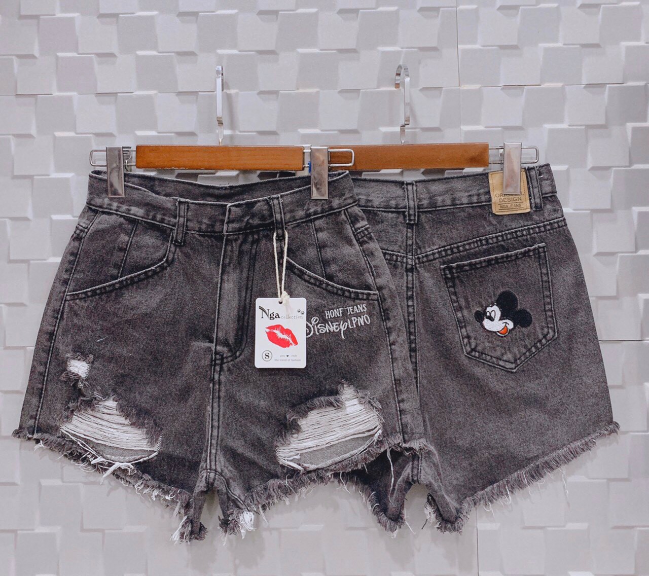 [HCM]Quần sort jean Mickey mẫu mới cực hot