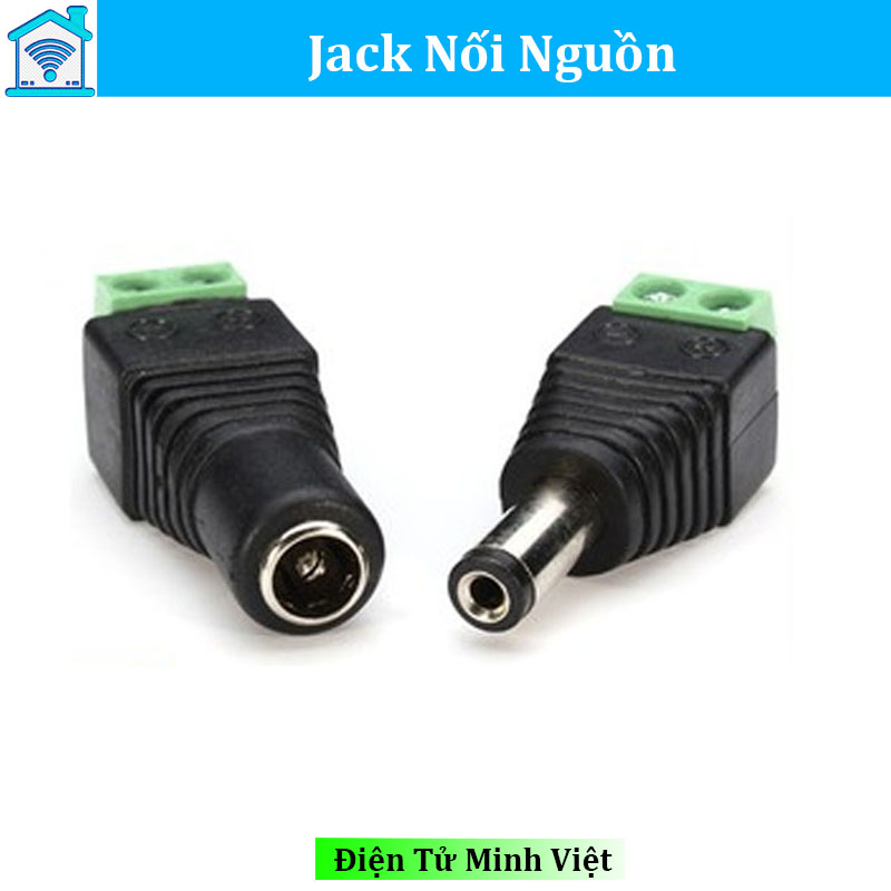 ComBo 2 Cặp Jack DC Nối Nguồn Đực/Cái