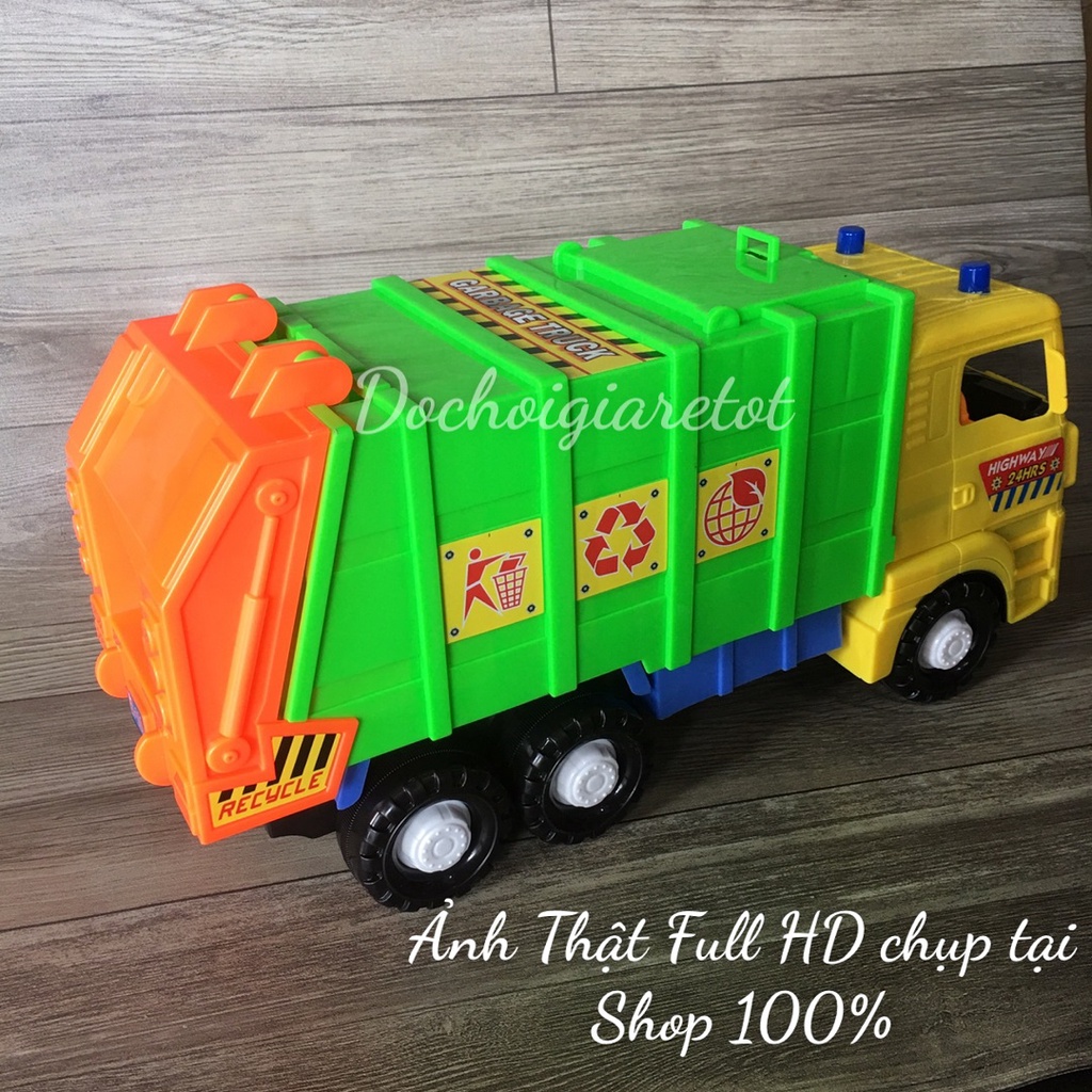 Đồ chơi xe chở rác cho bé loại trung có trớn 32cm