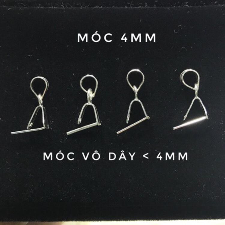 Móc bạc dùng để đeo mặt dây chuyền