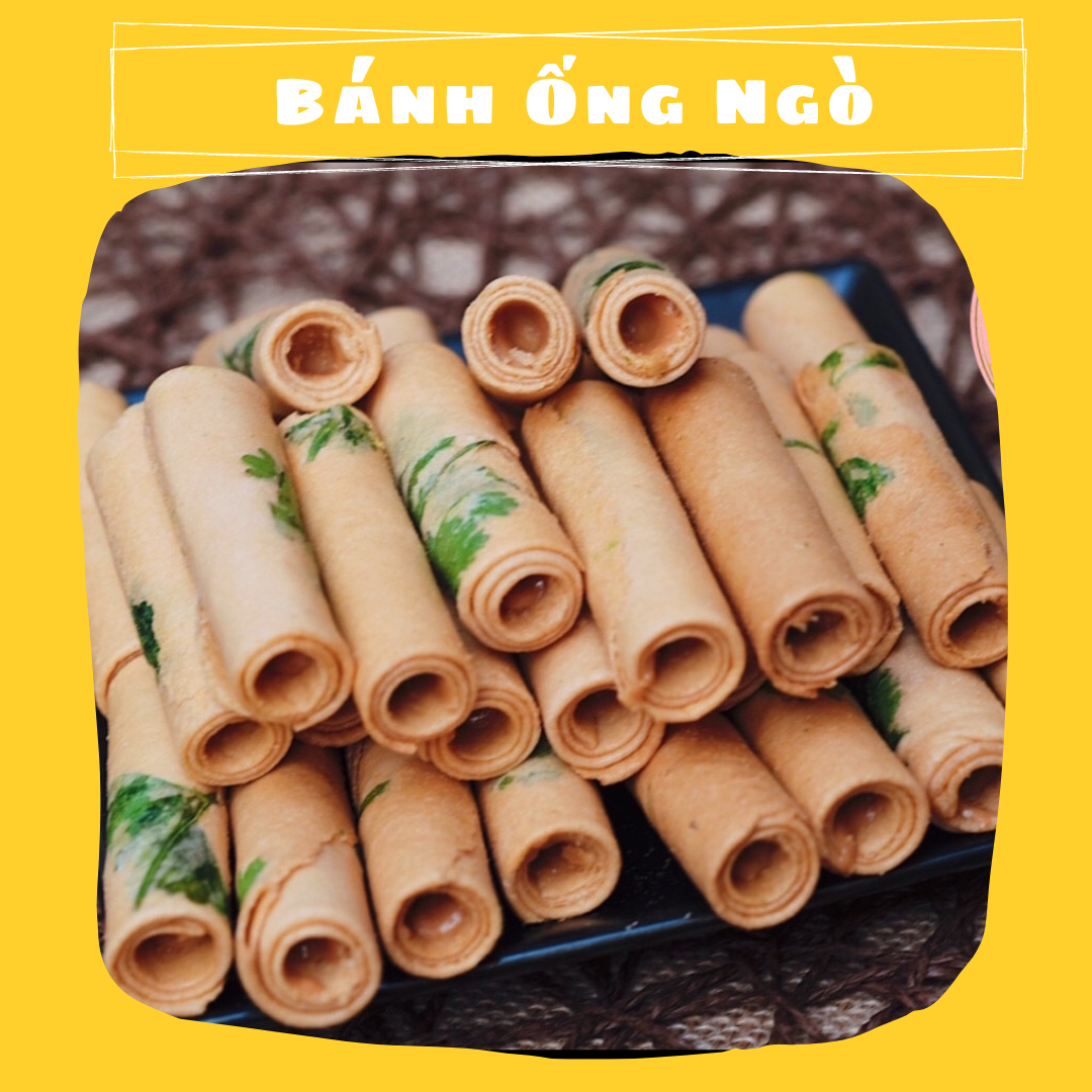Bánh Ống Ngò Nhân Bơ Đậu Phộng  - Bánh Truyền Thống - Shop Mẹ Bắp [Date Luôn Mới]