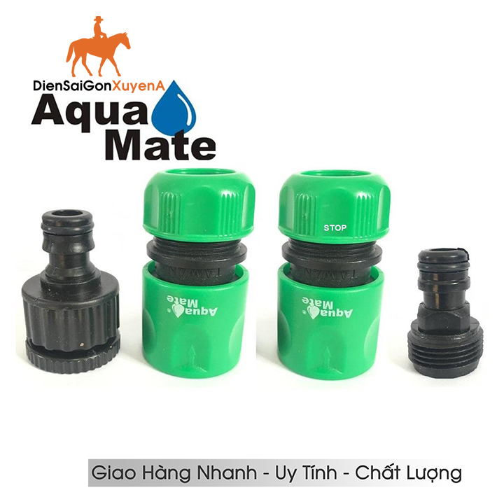 Bộ 4 Khớp Nối ống nước Agricultural Connector W-GH-400S AquaMate Taiwan - Điện Sài Gòn Xuyên Á