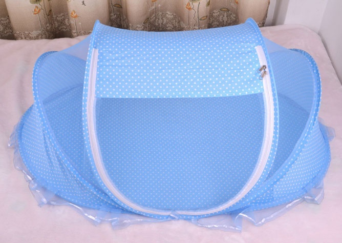 Mùng Chụp Có Nhạc Cho Bé (Xanh - hồng )