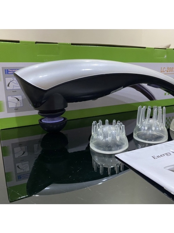 Máy Đấm Lưng Massage Cầm Tay LC - Máy Massage Cầm Tay Loại To 4 Đầu 6 Chế Độ - Súng Massage Hỗ Trợ Thư Giản Toàn Thân, Giảm Đau Cơ