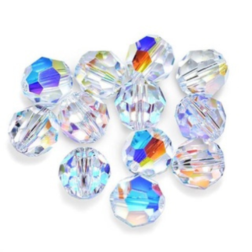 (GIÁ VIÊN) ĐÁ PHA LÊ TRÒN SWAROVSKI TRÒN GIÁC LỚN 10 LI (GIÁ VIÊN)