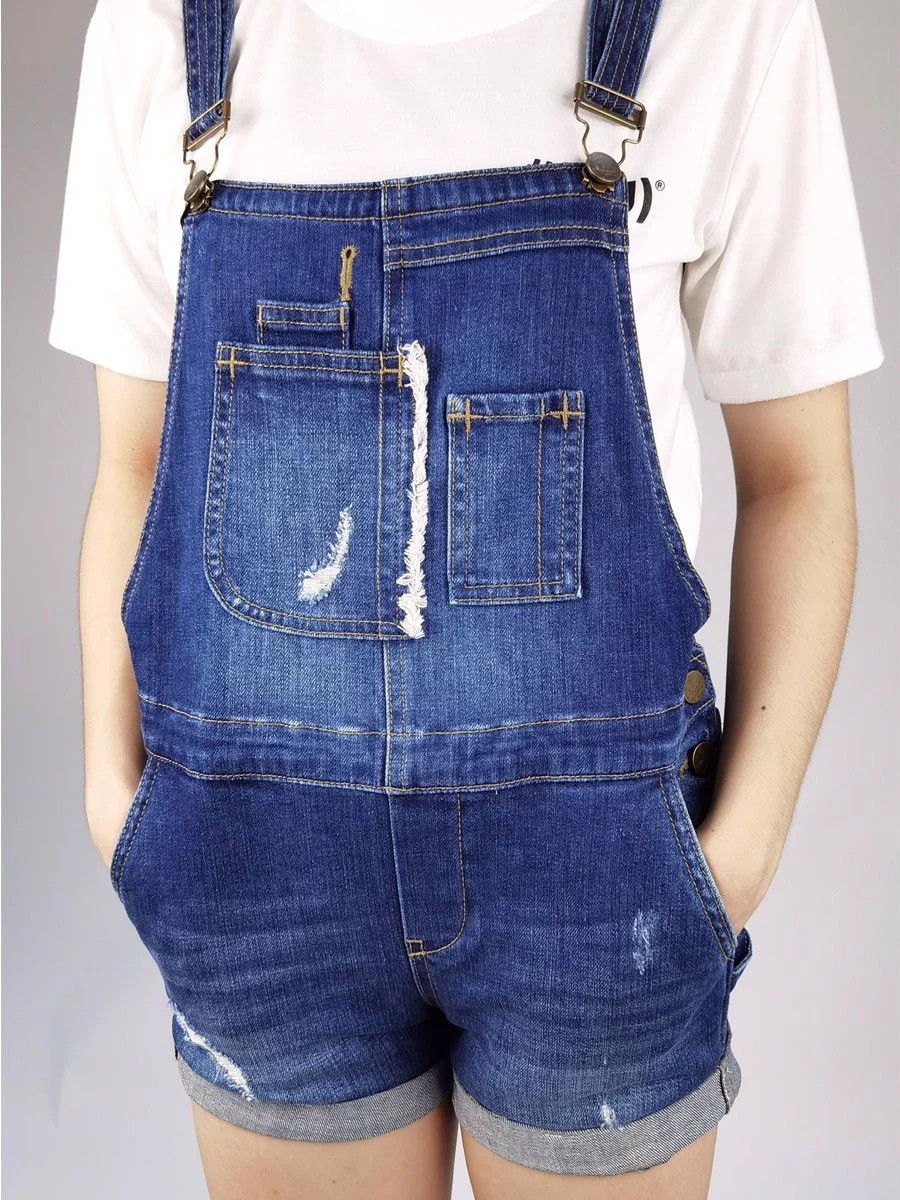 Quần Short Yếm Jean Nữ MESSI SJW-304-16