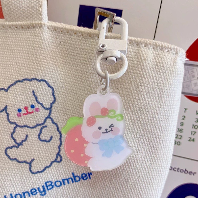 [MK02] Móc khóa acrylic keychain gấu thỏ đáng yêu