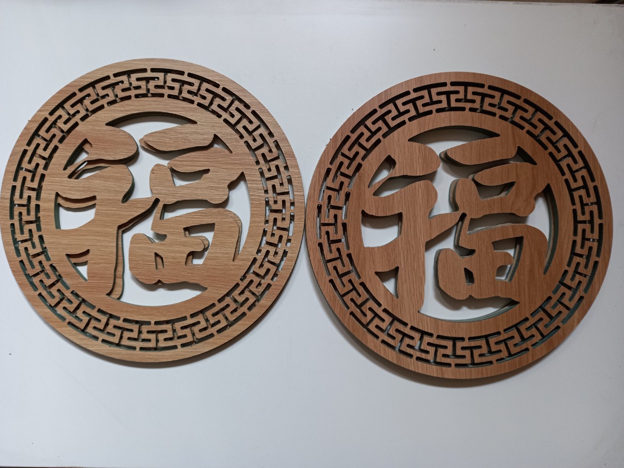 Tấm ốp trang trí bàn thờ chữ Phúc (Hán) bằng gỗ MDF