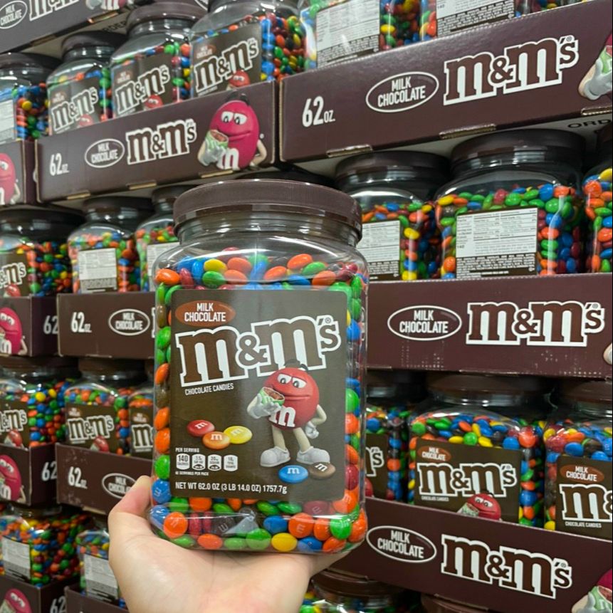 [Hủ 1.75KG] Kẹo Socola M&M Mỹ - Date T7/2022
