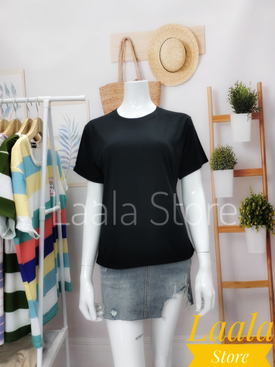 ÁO THUN TRƠN ĐEN TRẮNG XÁM BASIC NAM NỮ CỔ TRÒN UNISEX T001