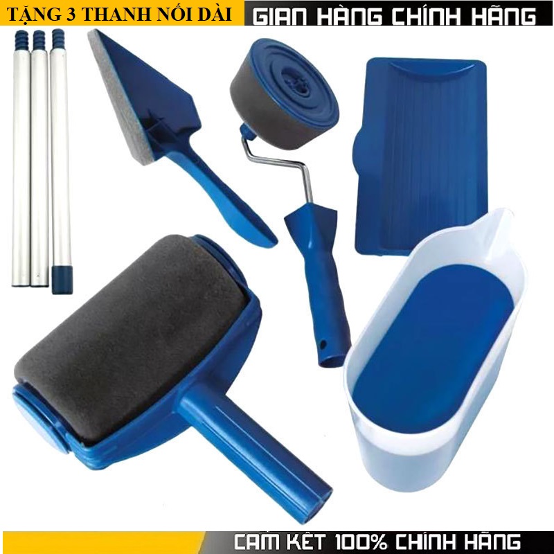 Bộ lăn sơn dầu - Dụng cụ sơn nước - Bộ lăn sơn và phụ kiện cực thông minh tiện lợi, chống chảy, chống lem sơn cực mịn