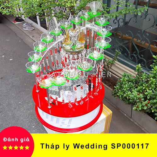[HCM]【Chất Lượng】Tháp Ly Đám Cưới Wedding SP000117
