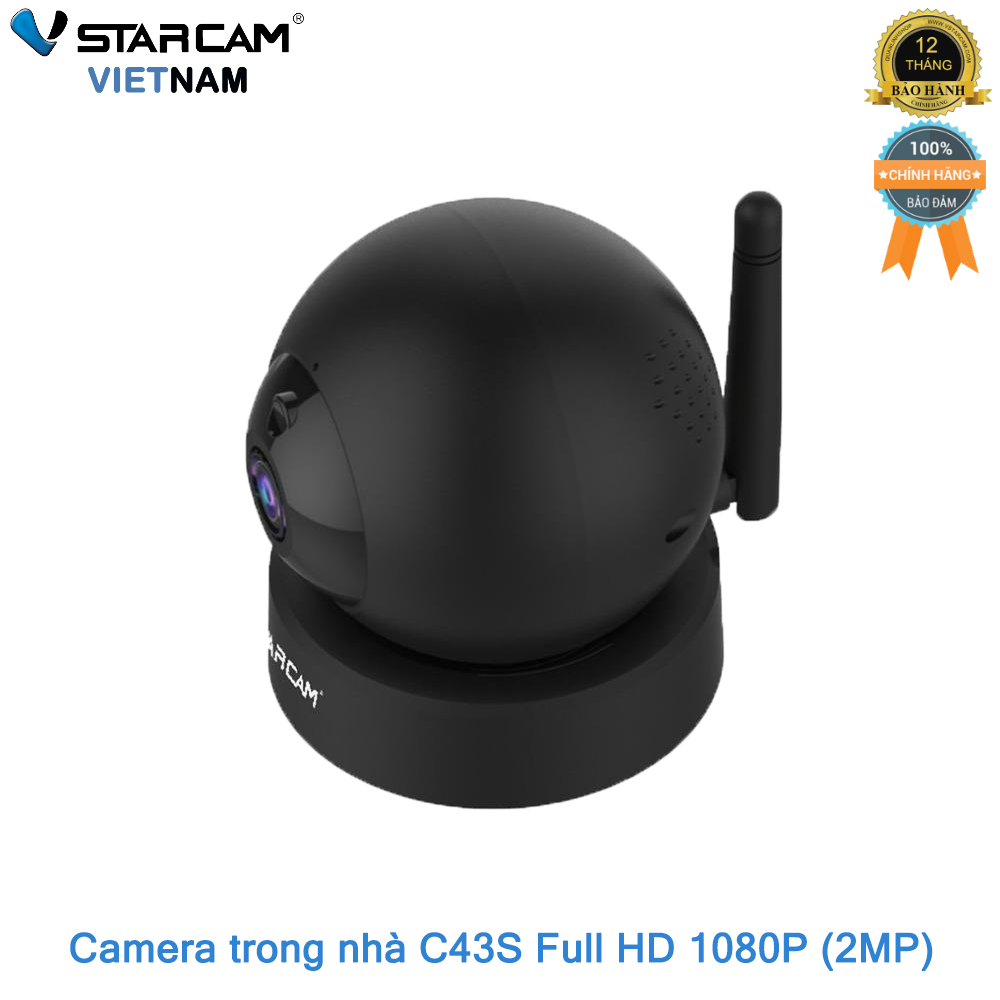 Camera giám sát IP Wifi hồng ngoại Vstarcam C43S Full HD 1080P 3MP bảo hành 12 tháng