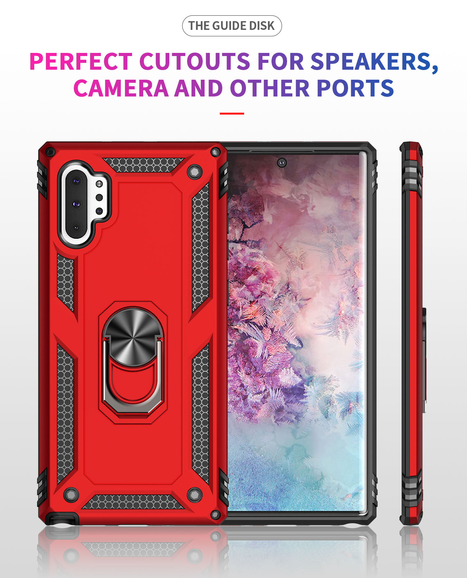 Ốp lưng Samsung Note 10 Plus chống sốc quân đội nhẫn Iring cao cấp