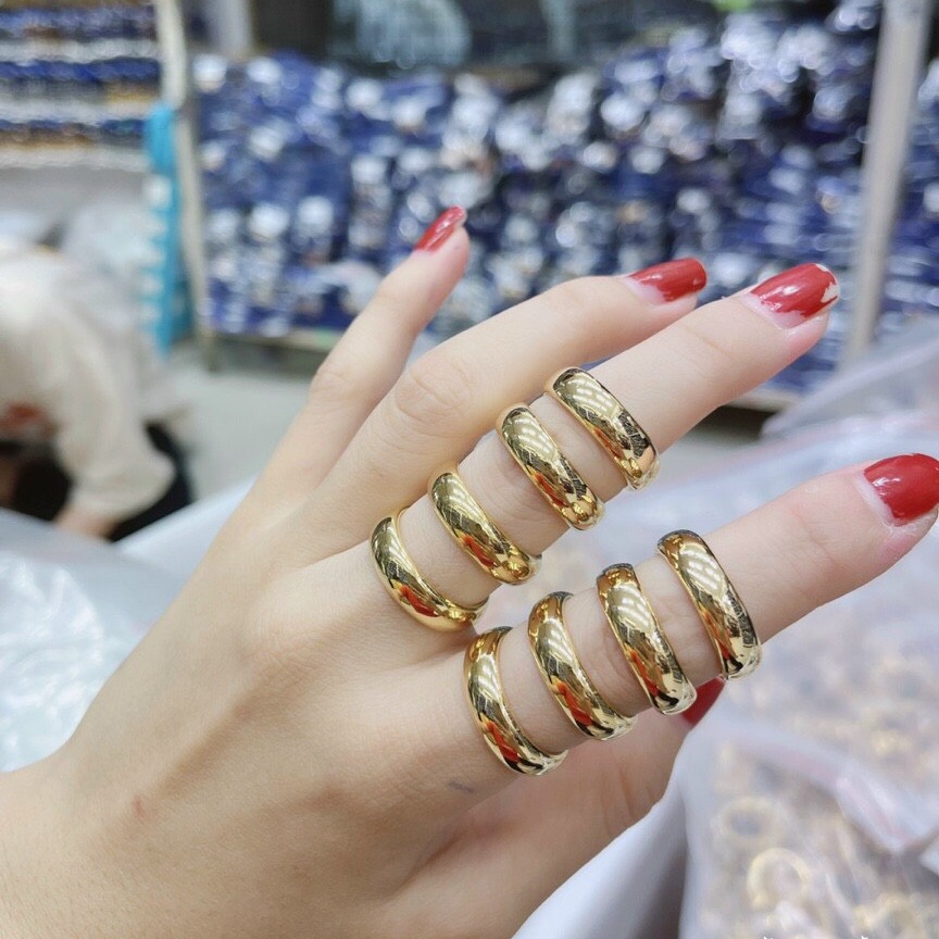 Nhẫn 2 Chỉ Titan Đeo Mãi Không Phai HN5503 Dùng Đeo Đi Tiệc Tỏa Sáng Lên Hình Xinh Xắn Bền Màu Không Ngứa - Queen Jewelry Trang Sức Nữ Đẹp Giá Rẻ