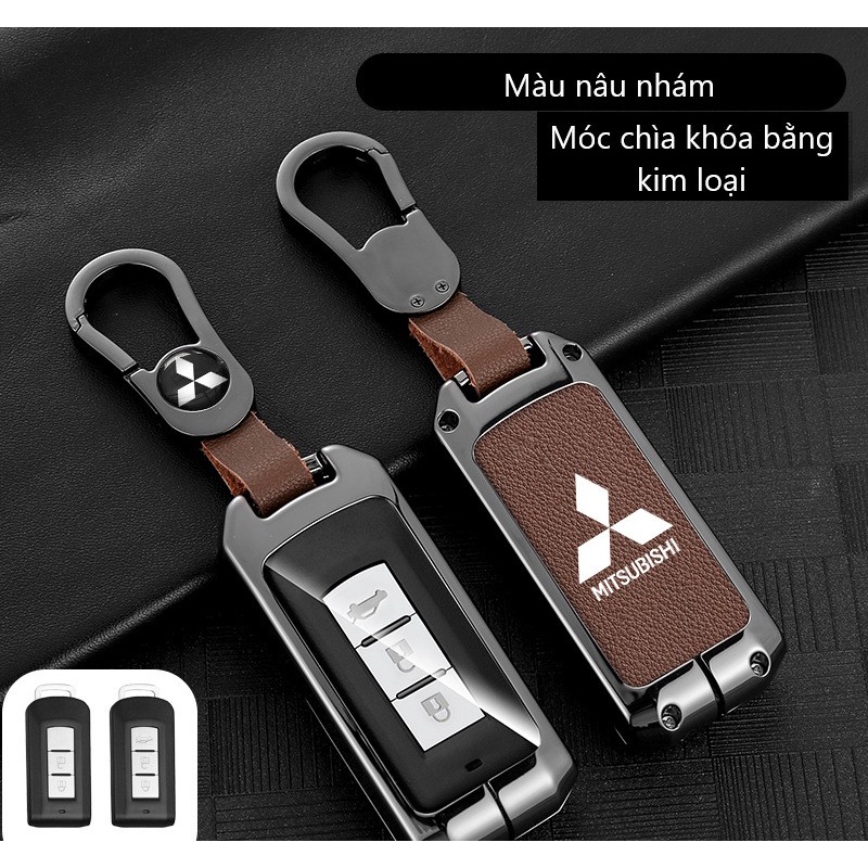 Ốp chìa khóa hợp kim cao cấp Mitsubishi Xpander, Outlander, Attrage, Mirage, Xforce