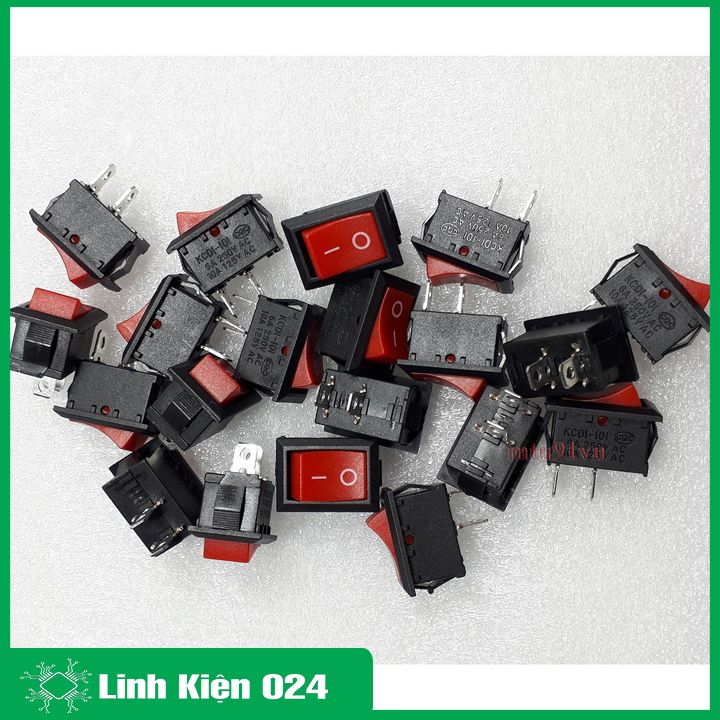 Công tắc bập bênh KCD1-101 2 chân 250V 6A 2P