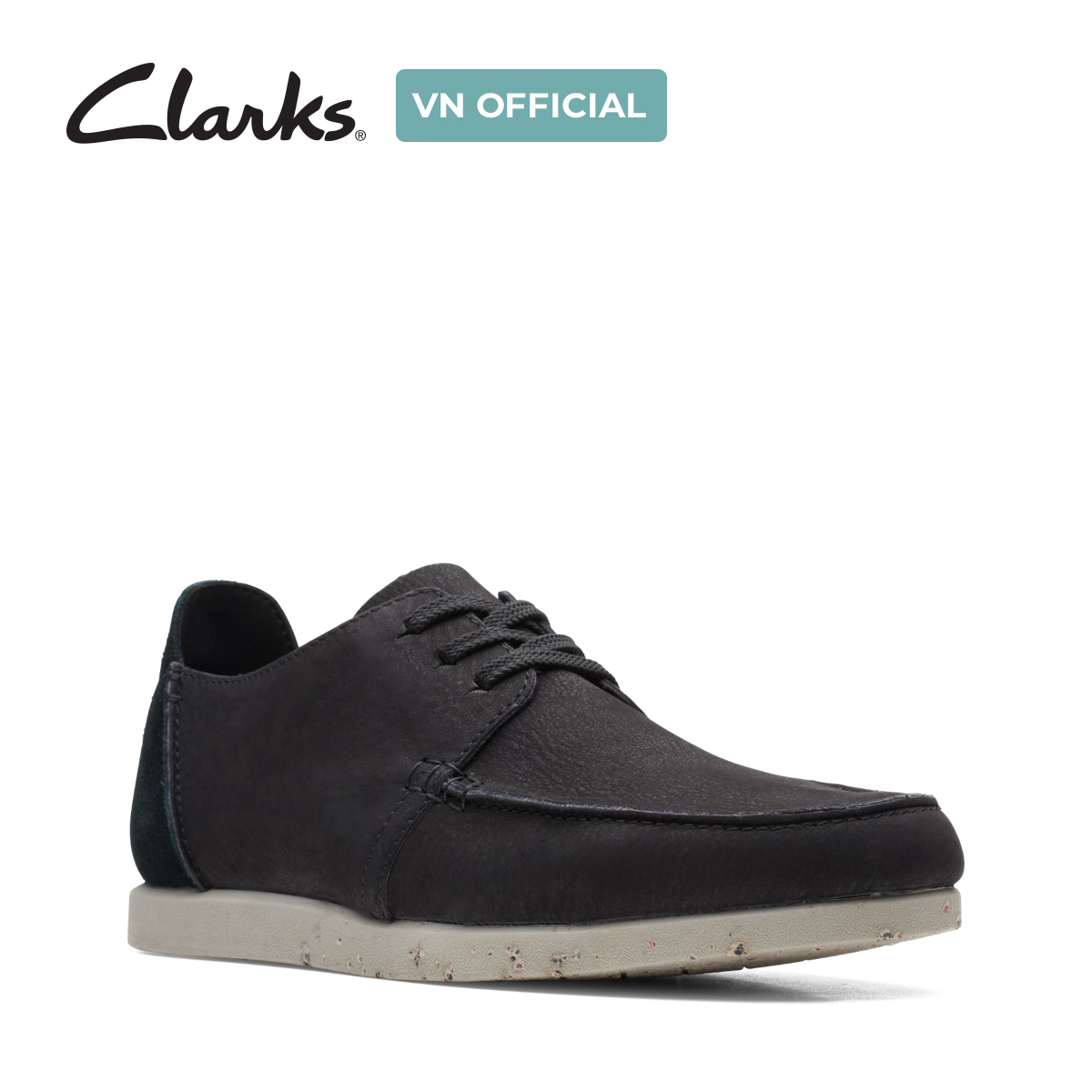 Giày Sneaker Da Nubuck Nam Clarks - ShacreLite Low