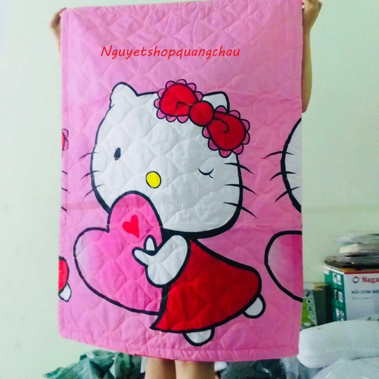 Chăn cho bé đi học size 80x105cm, mền trần bông mỏng cho bé