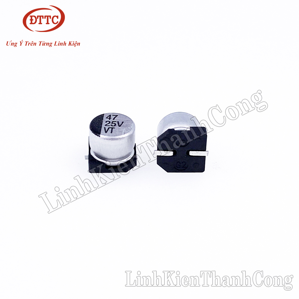 Tụ nhôm 47uf 25v 6x5mm