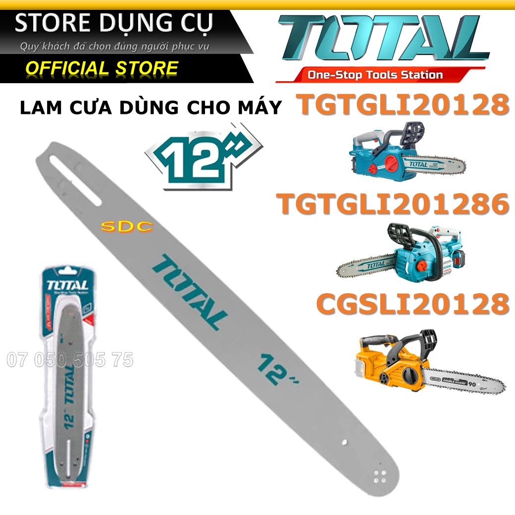 Lam và xích 12inch total dùng cho máy tgsli20128 tgsli201286 | dây cưa xích 12inch tgtsc51201 | lam cưa xích 12inch tgtsb51201