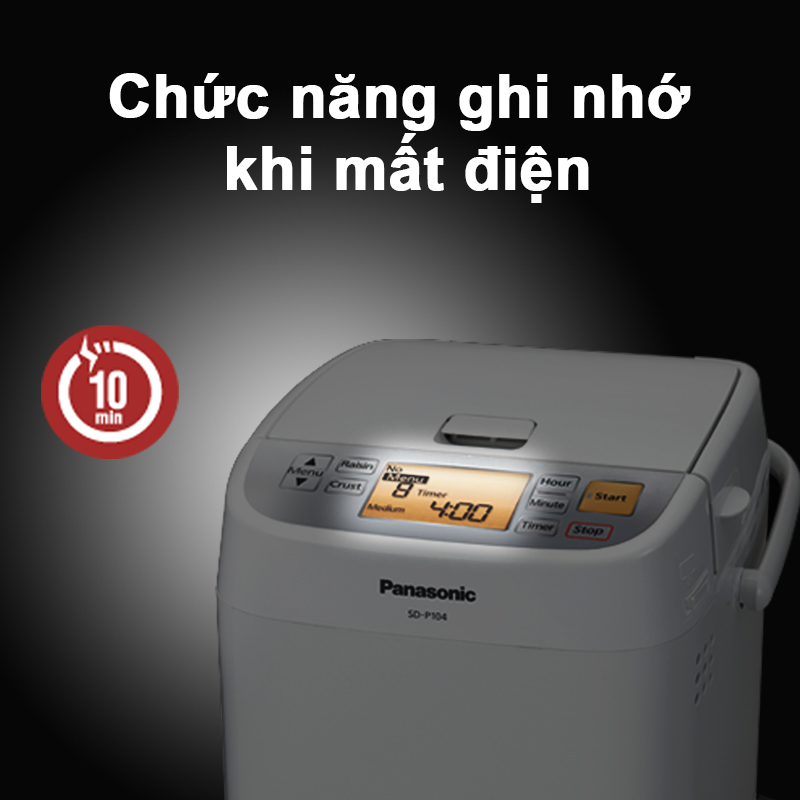 [0% Installment Payment]Panasonic Sd-P104Wra Automatic Bread Maker with 13 Automatic Menus - Genuine Product