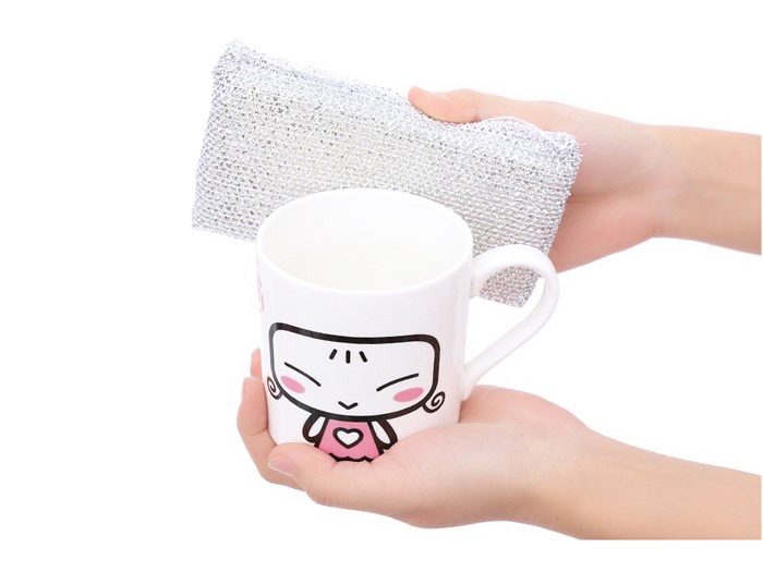 Mút rửa chén ly tách, xoong nồi, bồn rửa Aisen KZ118 Chất liệu mút mềm mại, dễ thấm hút