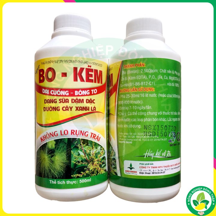 Phân Bón VL TN NUTI-BO Super BO-KẼM (chai 500ml)