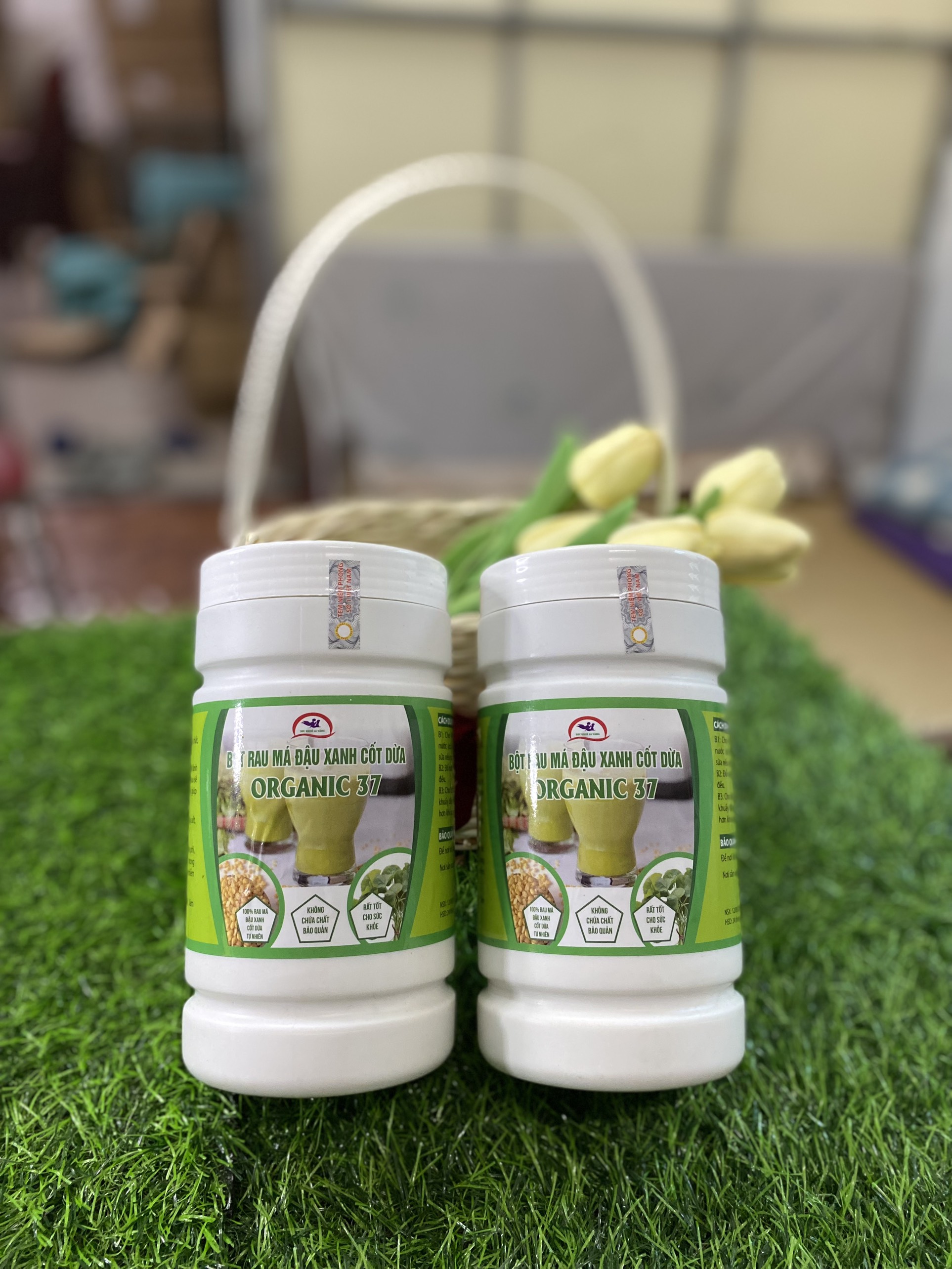 Bột Rau Má Đậu Xanh Cốt Dừa