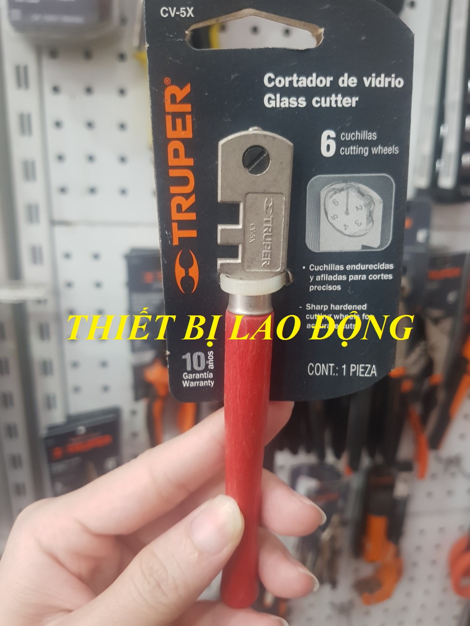 Dao cắt kính 6 lưỡi truper - 12954 - 12954