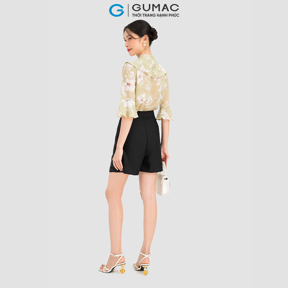 [CHỈ 4-6.4 | TẶNG ÁO THUN ĐƠN 799K] Áo kiểu nữ GUMAC, áo thắt nơ tay loe AC08105