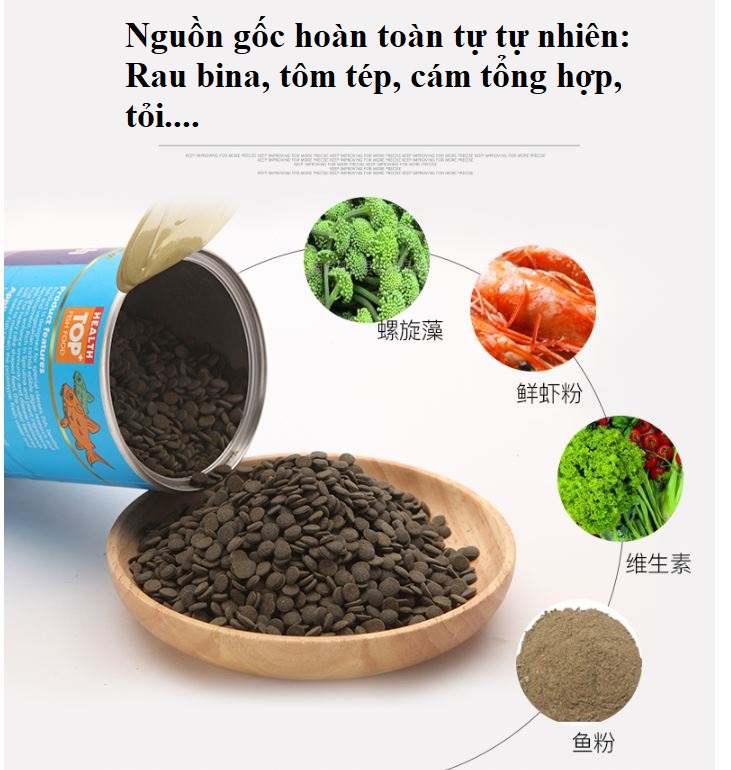 Thức ăn cám viên dán kính bể cho cá Aquafin (hộp 100ml)