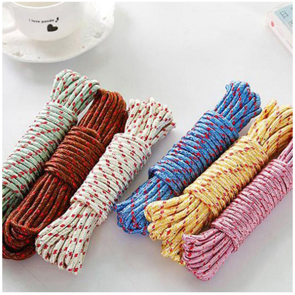 Cuộn Dây Dù Tròn Nhiều Màu Dài 10 Mét Bền Chắc