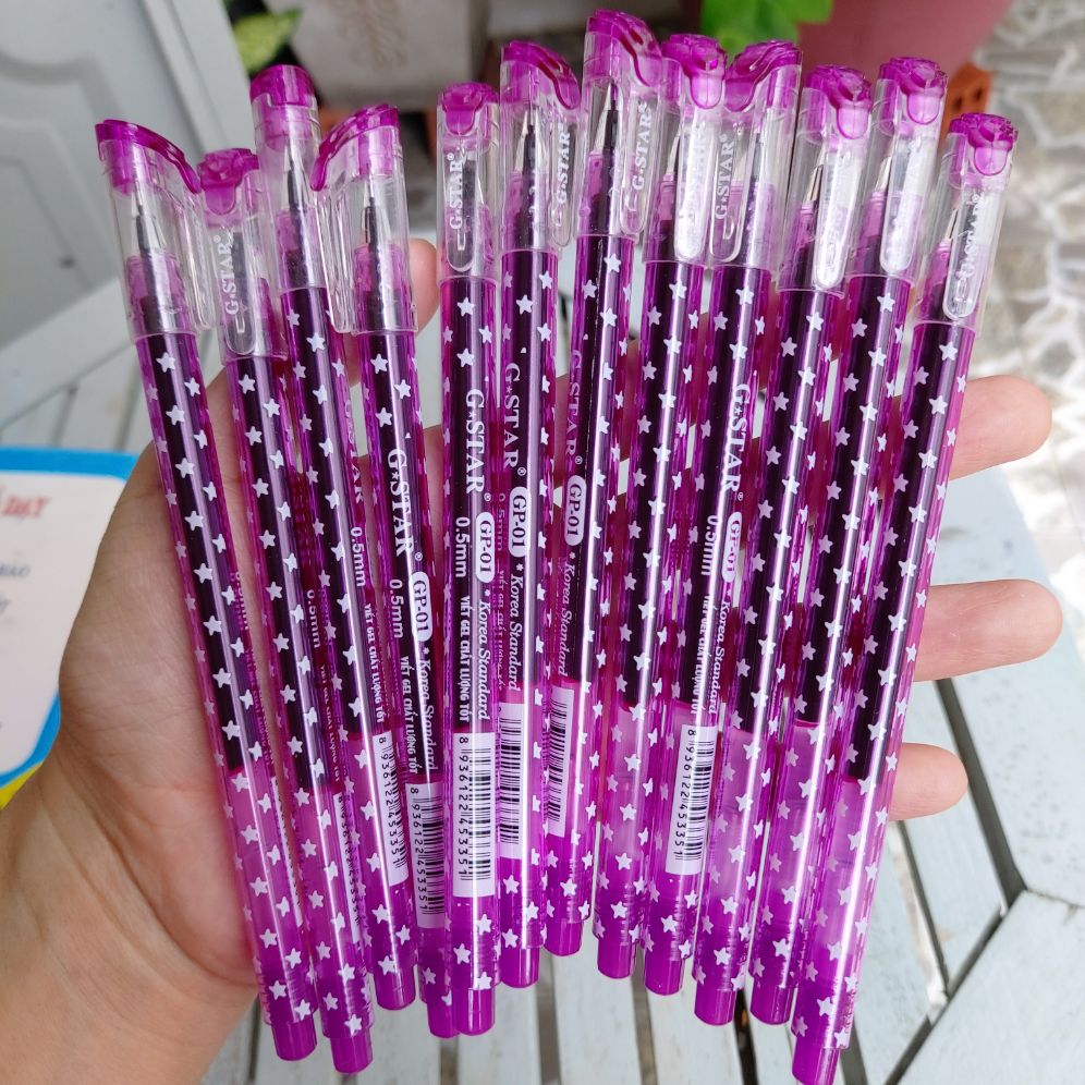 Hộp 12 cây Bút Gel Gstar GP-01 ( các bé lớp 01 nên sử dụng )