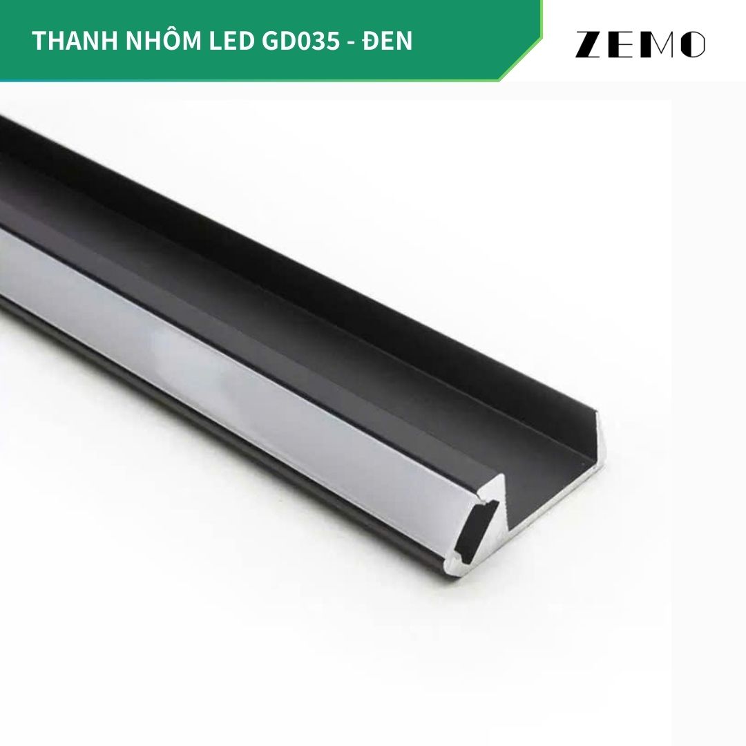 Thanh nhôm LED GD035 thanh dài 3m (hàng đi thanh 1mx3)
