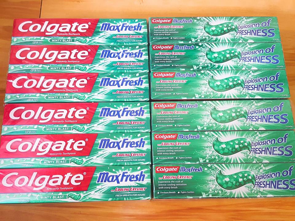 Kem đánh răng Colgate Maxfresh Cooling crystals thái lan 160 gam