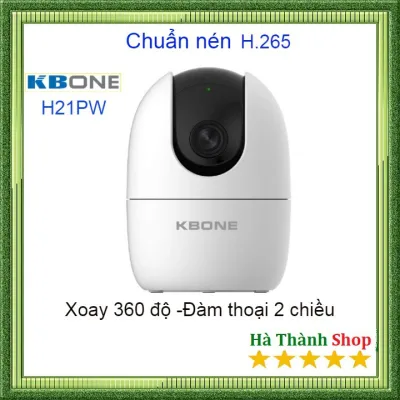 { Hot } Camera WiFi 1080p KBONE H21P- Xoay 360 độ- chuẩn nén h.265- thương hiệu mỹ