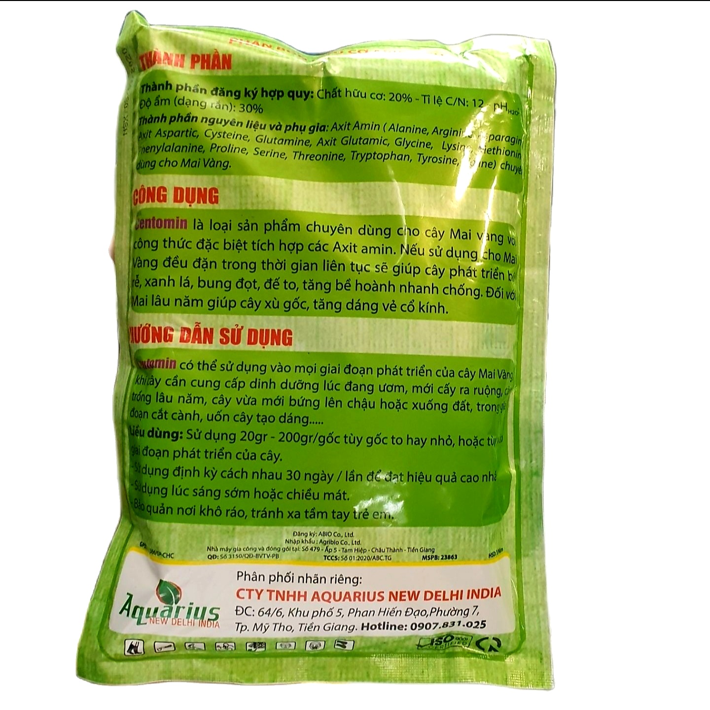 💎 CHUYÊN CÂY MAI VÀNG (túi 1kg)🌱 Phân bón Centomin Abio Fish