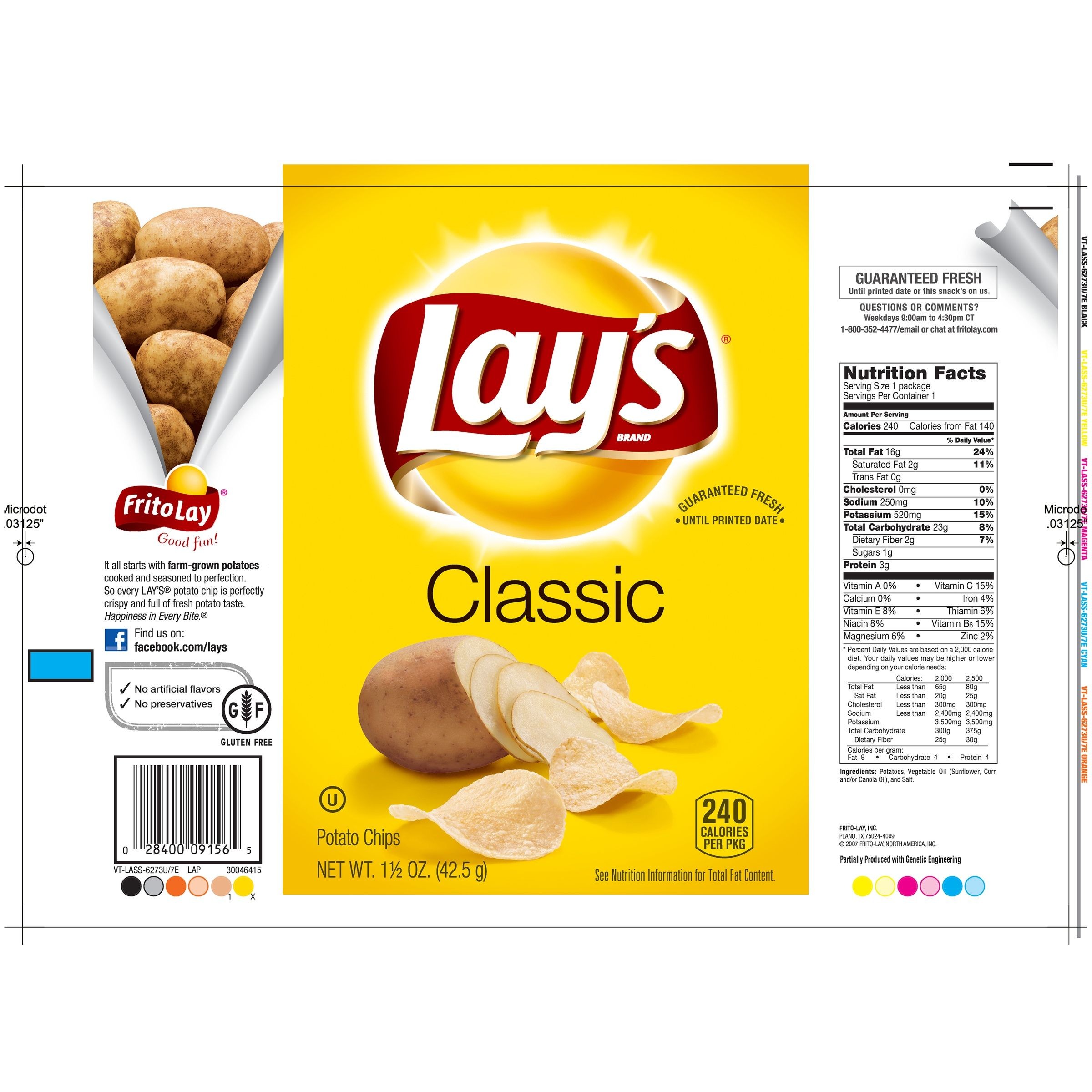 SNACK KHOAI TÂY CHIÊN LAYS CLASSIC ( MADE IN USA) 184GR