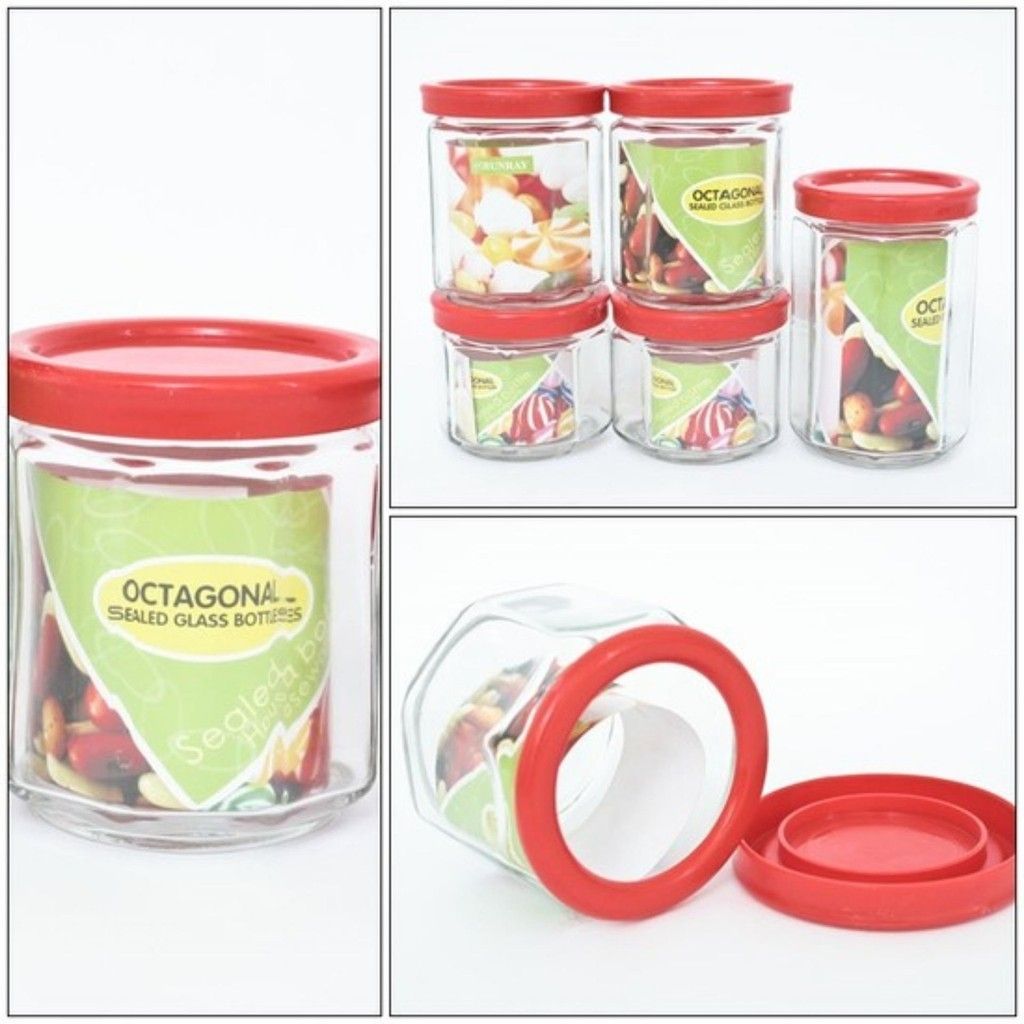 Bộ gia vị thuỷ tinh 5 chiếc