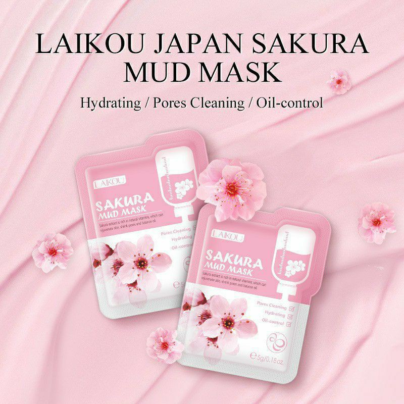 [HCM](GÓI MINI) MẶT NẠ BÙN HOA ANH ĐÀO SAKURA MUD MASK - LAIKOU