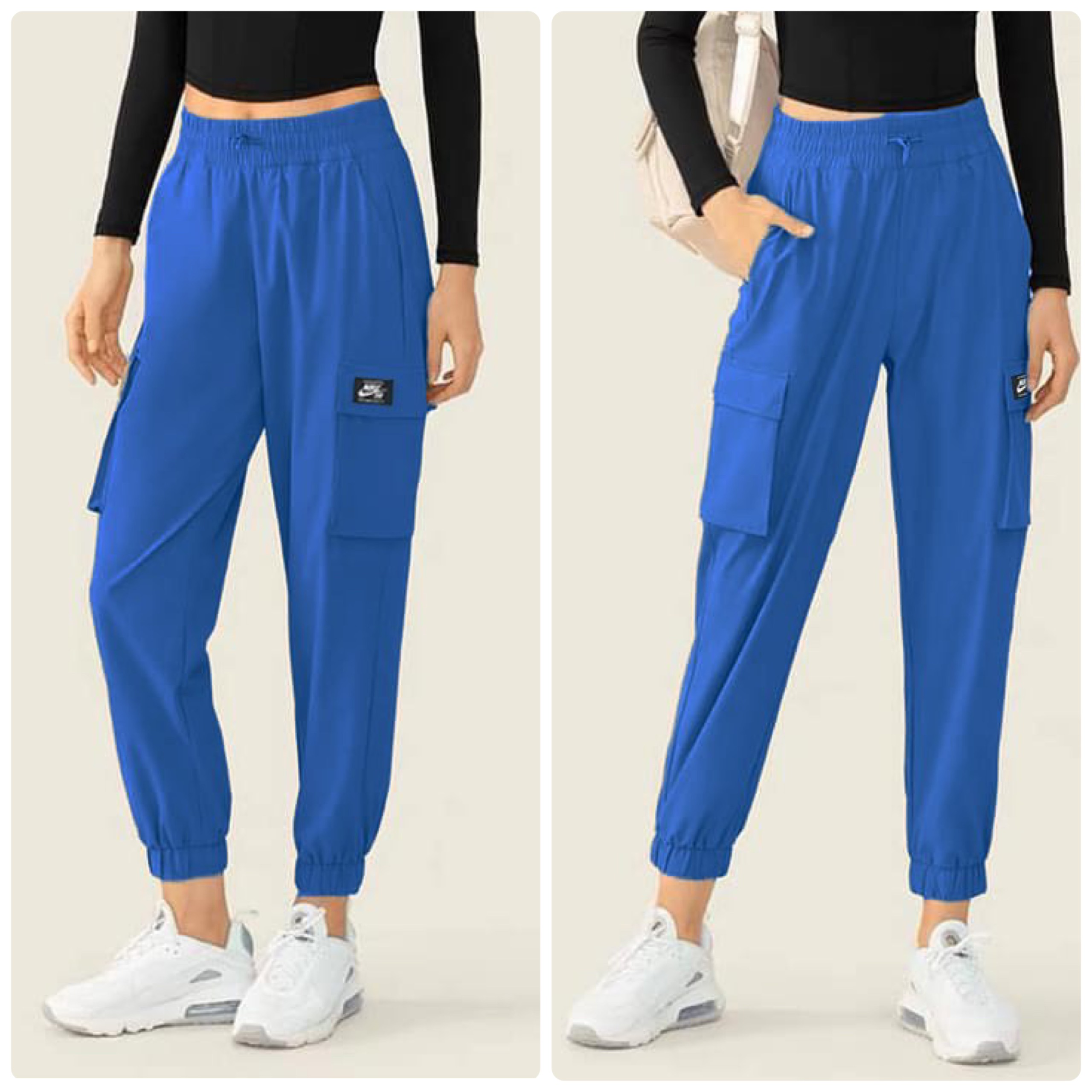 Quần dài jogger nữ tập gym có túi hộp cực chất