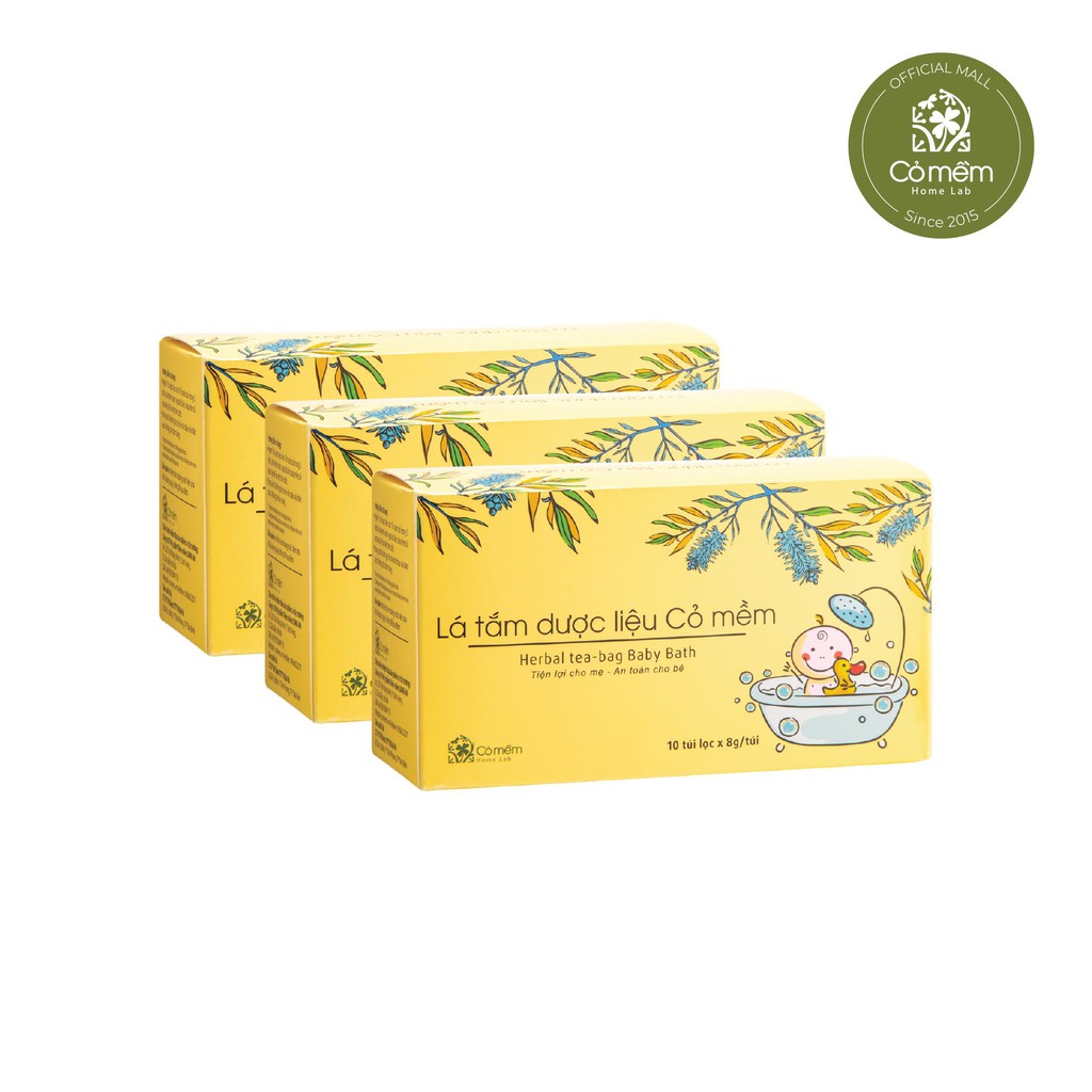 Lá Tắm Dược Liệu Cỏ Mềm Dành Cho Bé Yêu