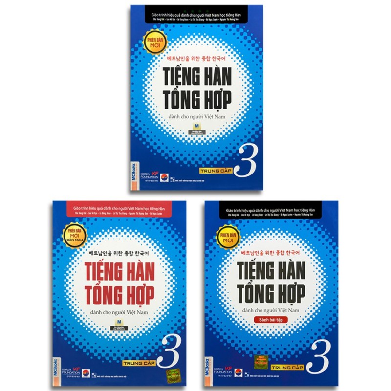 Sách - Tiếng Hàn Tổng Hợp Dành Cho Người Việt Nam - Trung Cấp 3 Phiên Bản Mới (3 Quyển Lẻ Tùy Chọn) - Trung Cấp 3 (2 Màu)