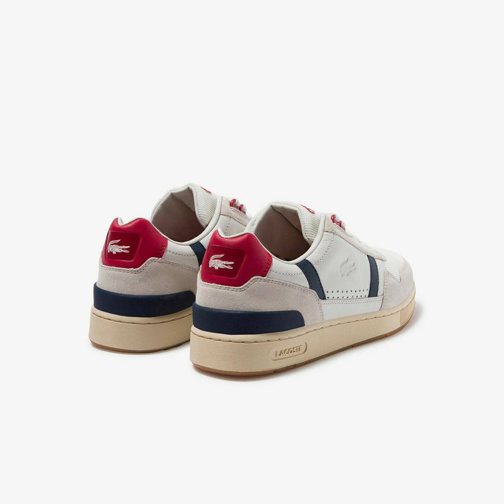 [FreeshipMAX] Giày Lacoste T-Clip Leather – Trắng sữa