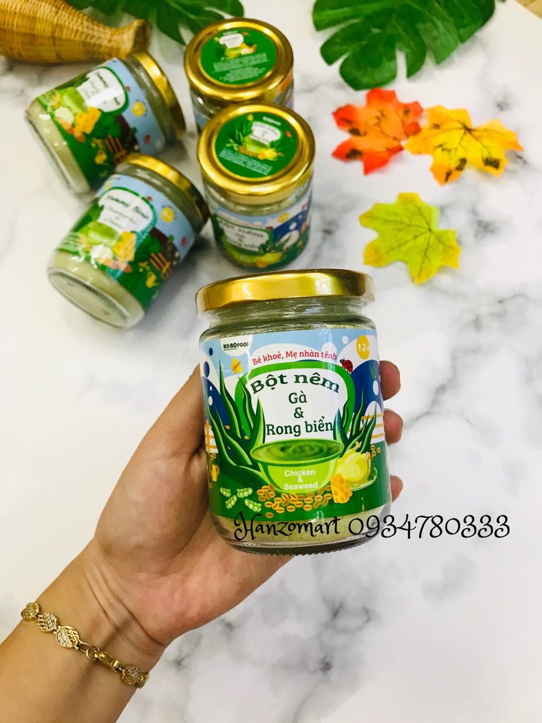 Hạt nêm/bột nêm dinh dưỡng Konofood cho bé 6m+ ăn dặm