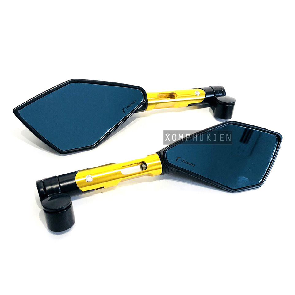 [HCM]Gương 5 Cạnh Trang Trí Xe Máy [ 1 Cặp Màu Vàng ]