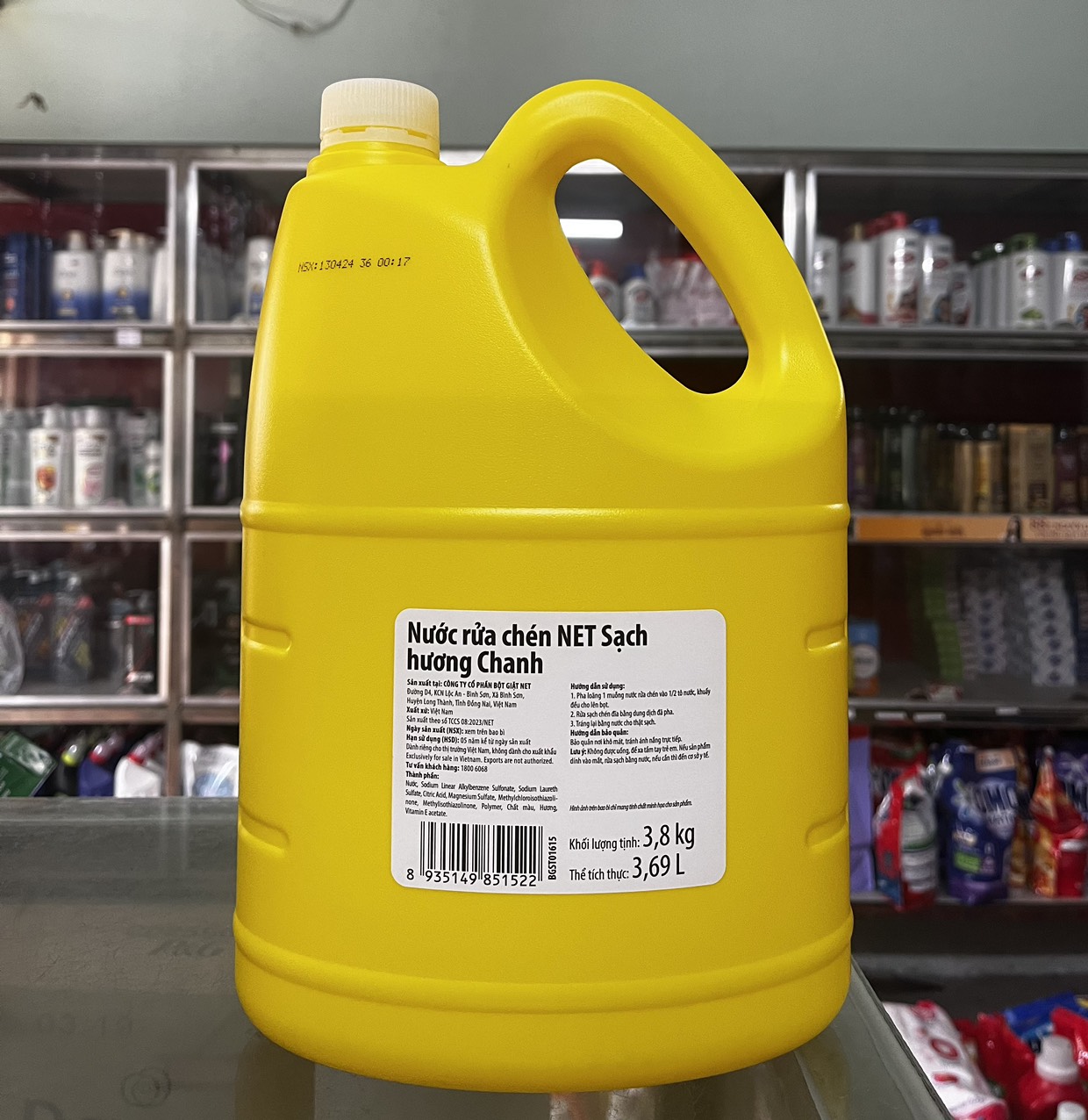 NƯỚC RỬA CHÉN SẠCH 3,8Kg