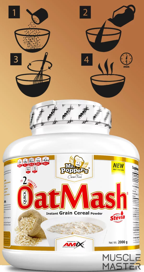 Yến Mạch Bột Pha Nước Mr Popper's OatMash 2Kg