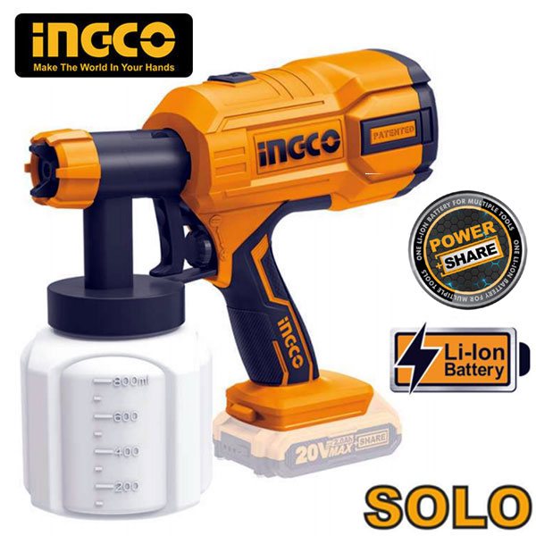 20V Máy phun sơn dùng pin INGCO CSGLI2001 (không gồm pin và sạc)